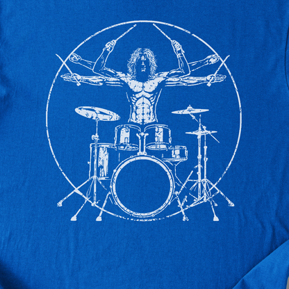 Vitruvian Drummer Man T-Shirt