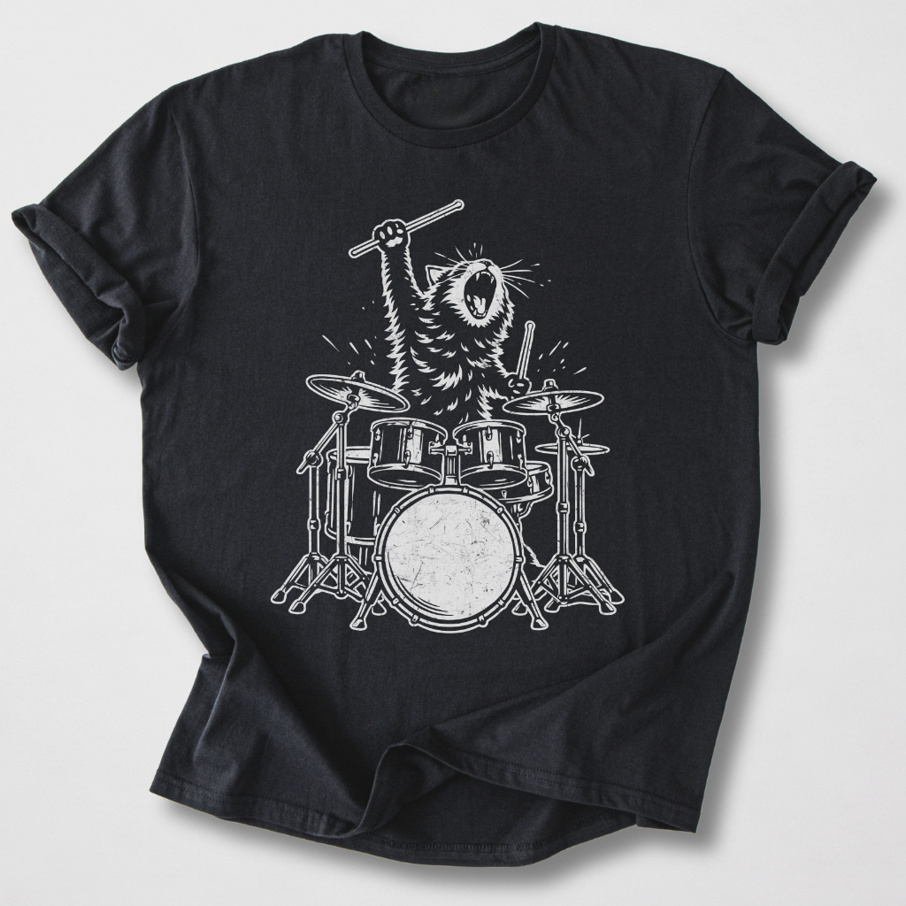 Purr-cussion Drum T-Shirt