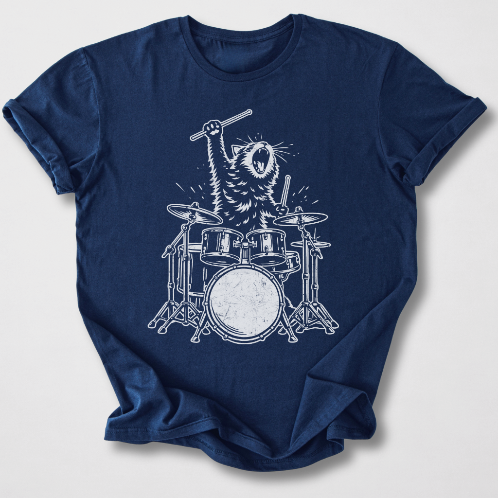 Purr-cussion Drum T-Shirt