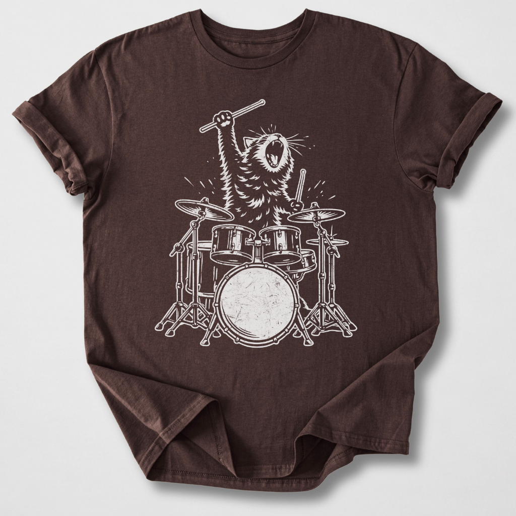 Purr-cussion Drum T-Shirt