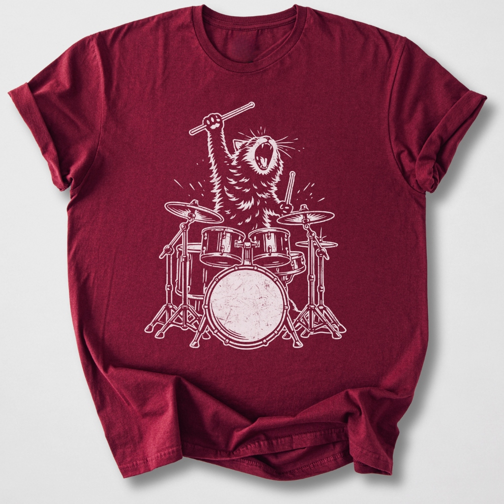 Purr-cussion Drum T-Shirt