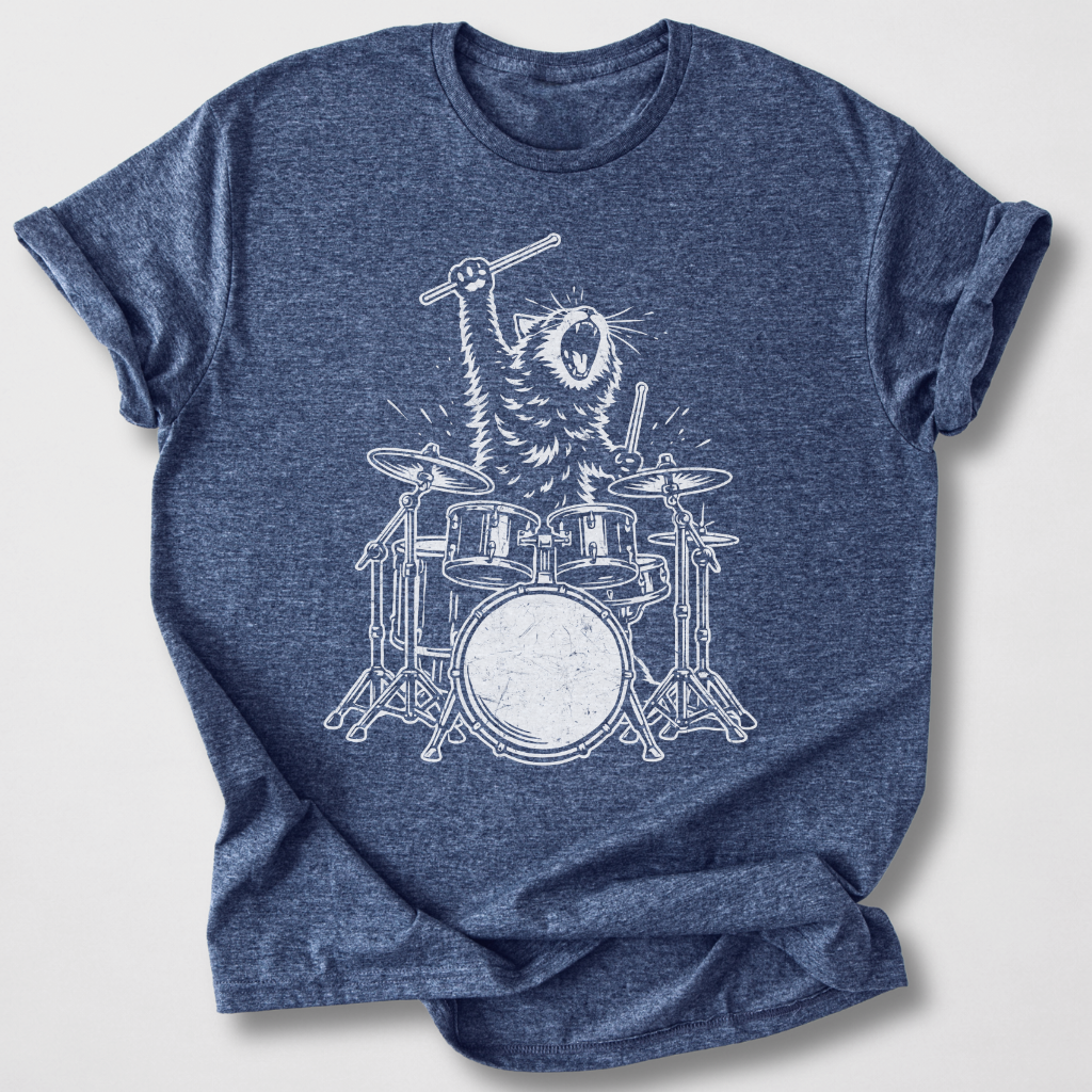 Purr-cussion Drum T-Shirt