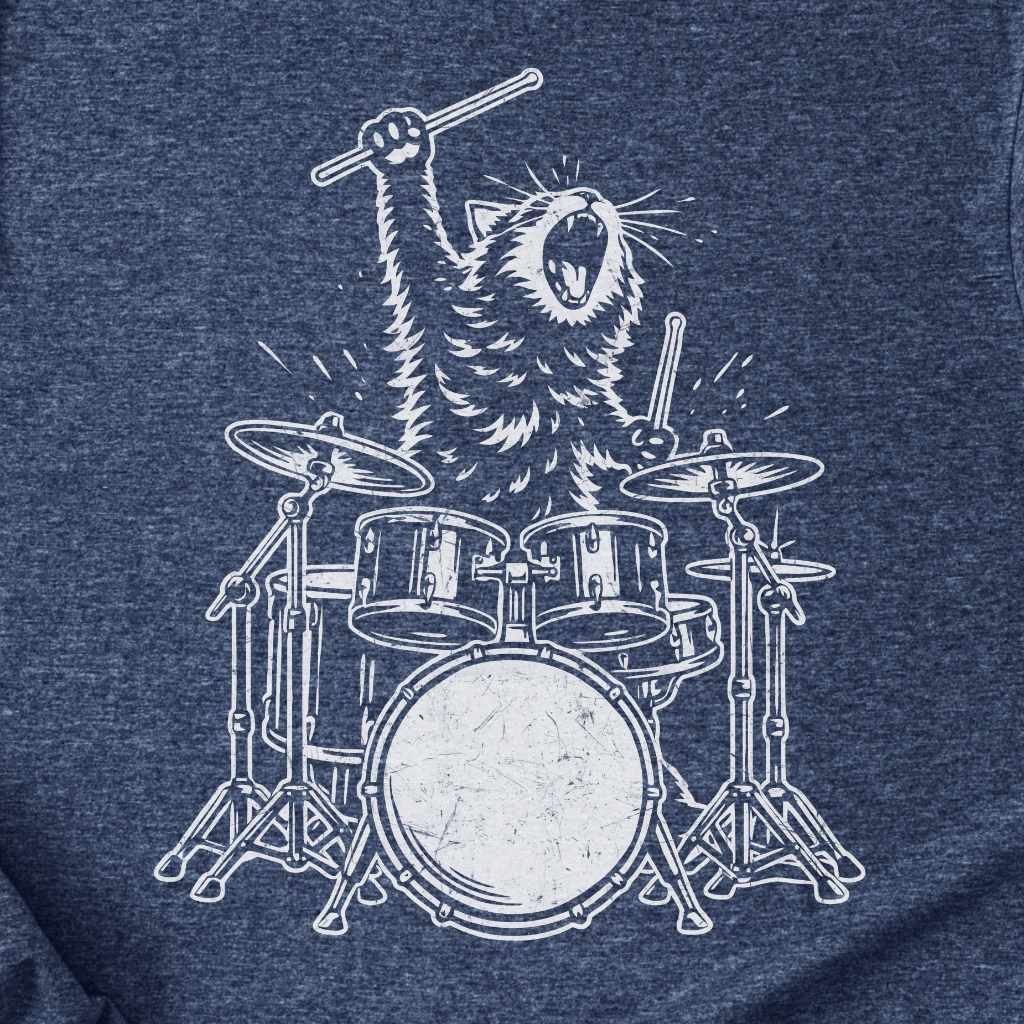 Purr-cussion Drum T-Shirt