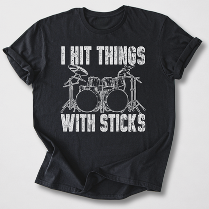 I Hit Things Drum T-Shirt
