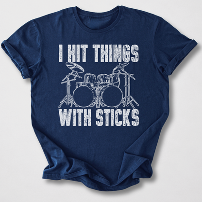 I Hit Things Drum T-Shirt