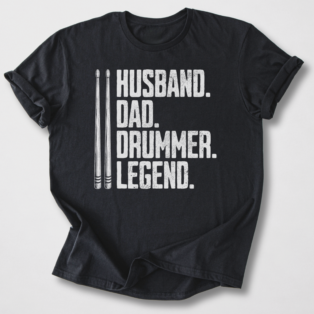Husband Dad Drummer T-Shirt