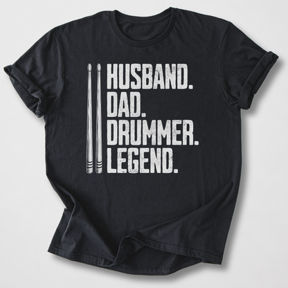 Husband Dad Drummer T-Shirt