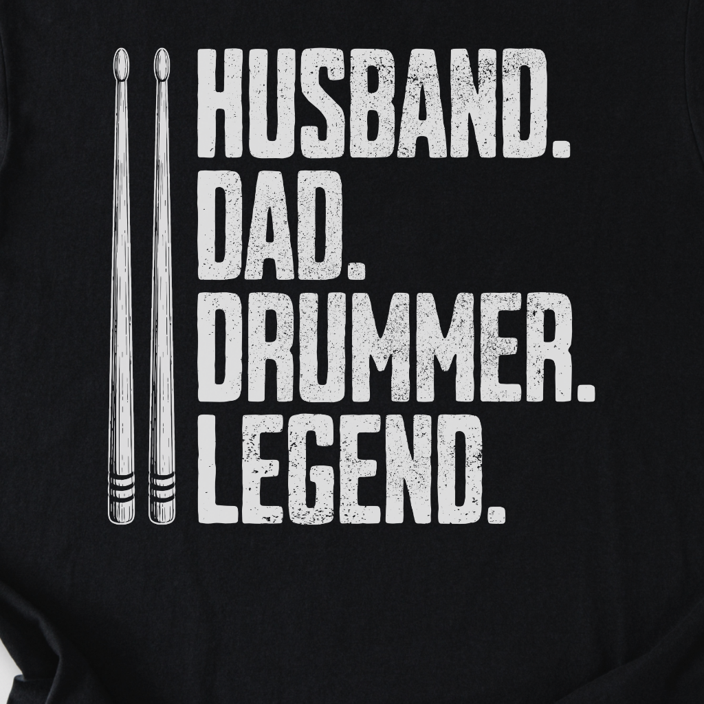 Husband Dad Drummer T-Shirt