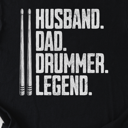 Husband Dad Drummer T-Shirt