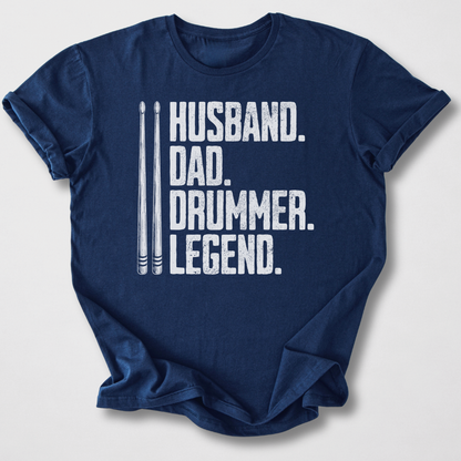 Husband Dad Drummer T-Shirt