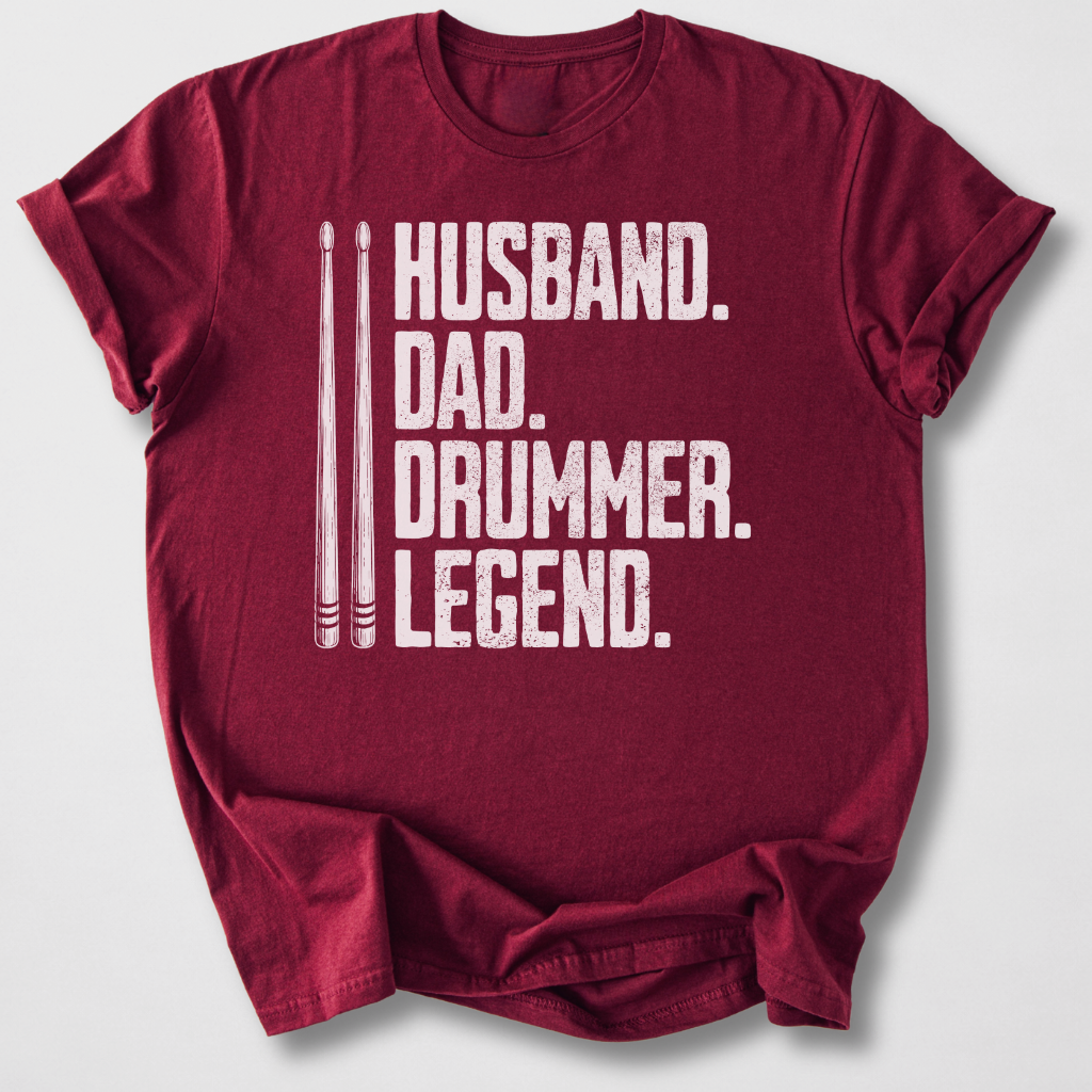 Husband Dad Drummer T-Shirt