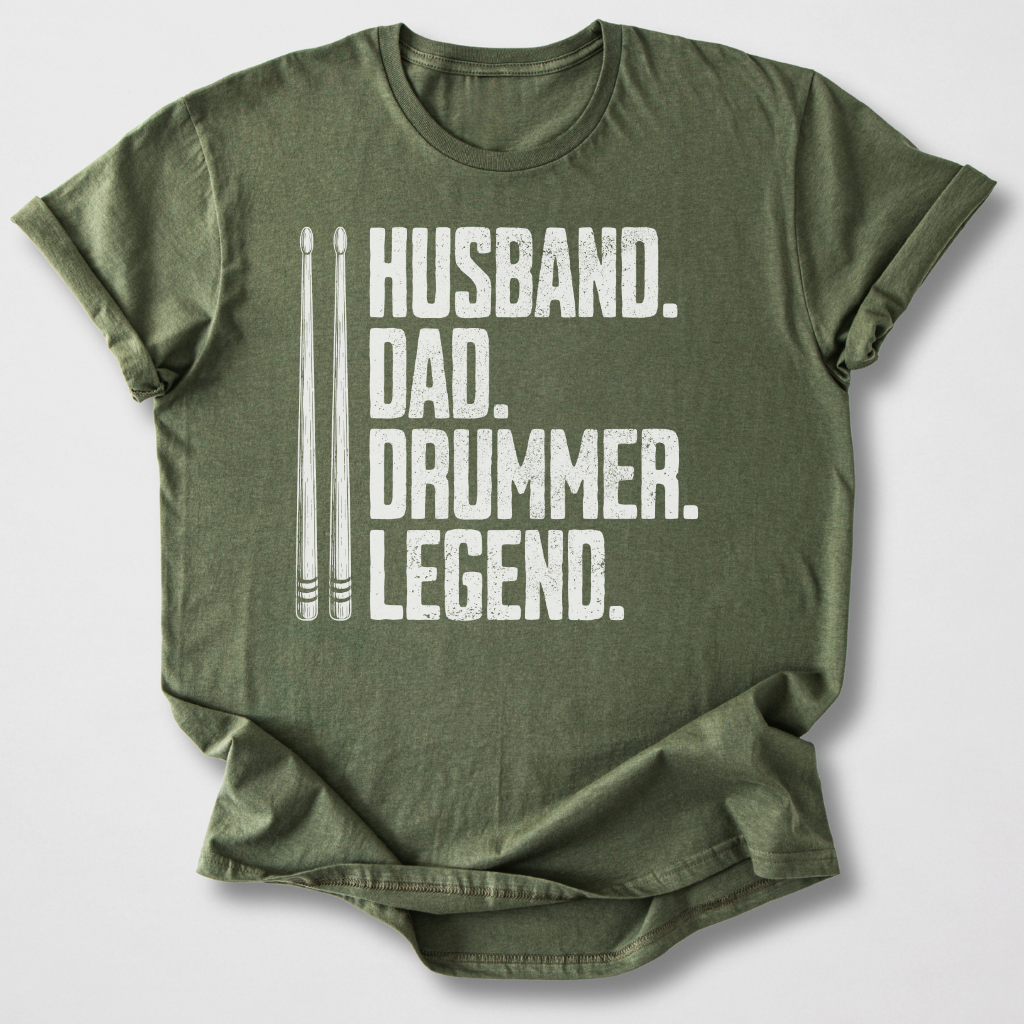 Husband Dad Drummer T-Shirt