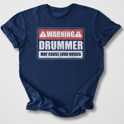 Warning Drummer T-Shirt