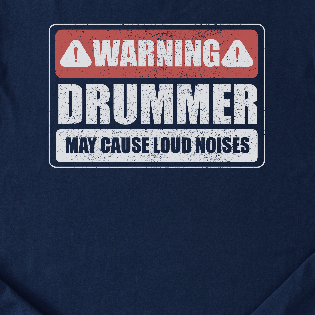Warning Drummer T-Shirt