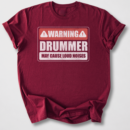 Warning Drummer T-Shirt
