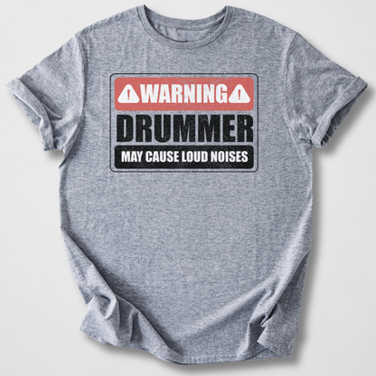 Warning Drummer T-Shirt
