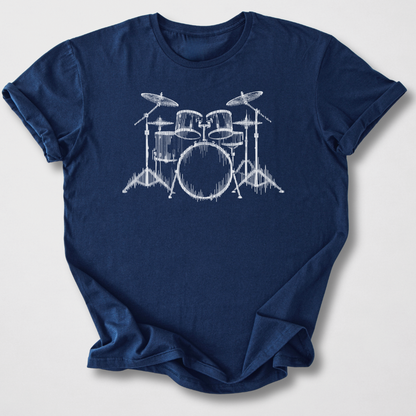 White Noise Drum T-Shirt