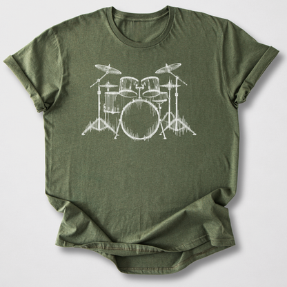 White Noise Drum T-Shirt