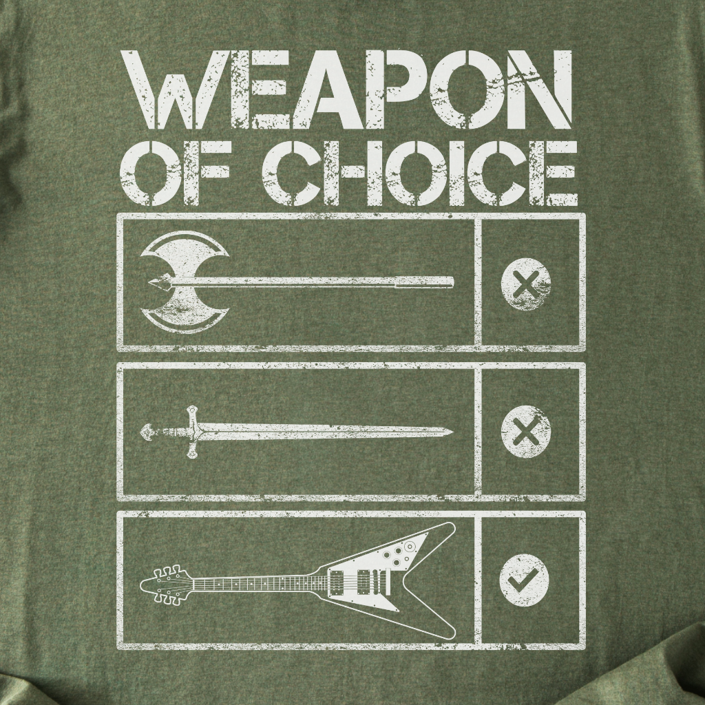 Weapon Of Choice Guitar T-Shirt