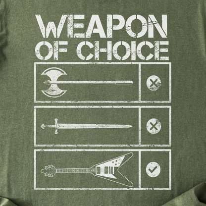 Weapon Of Choice Guitar T-Shirt