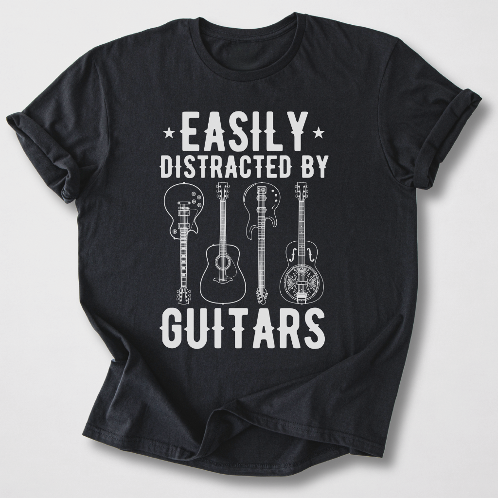 Easily Distracted By Guitars T-Shirt