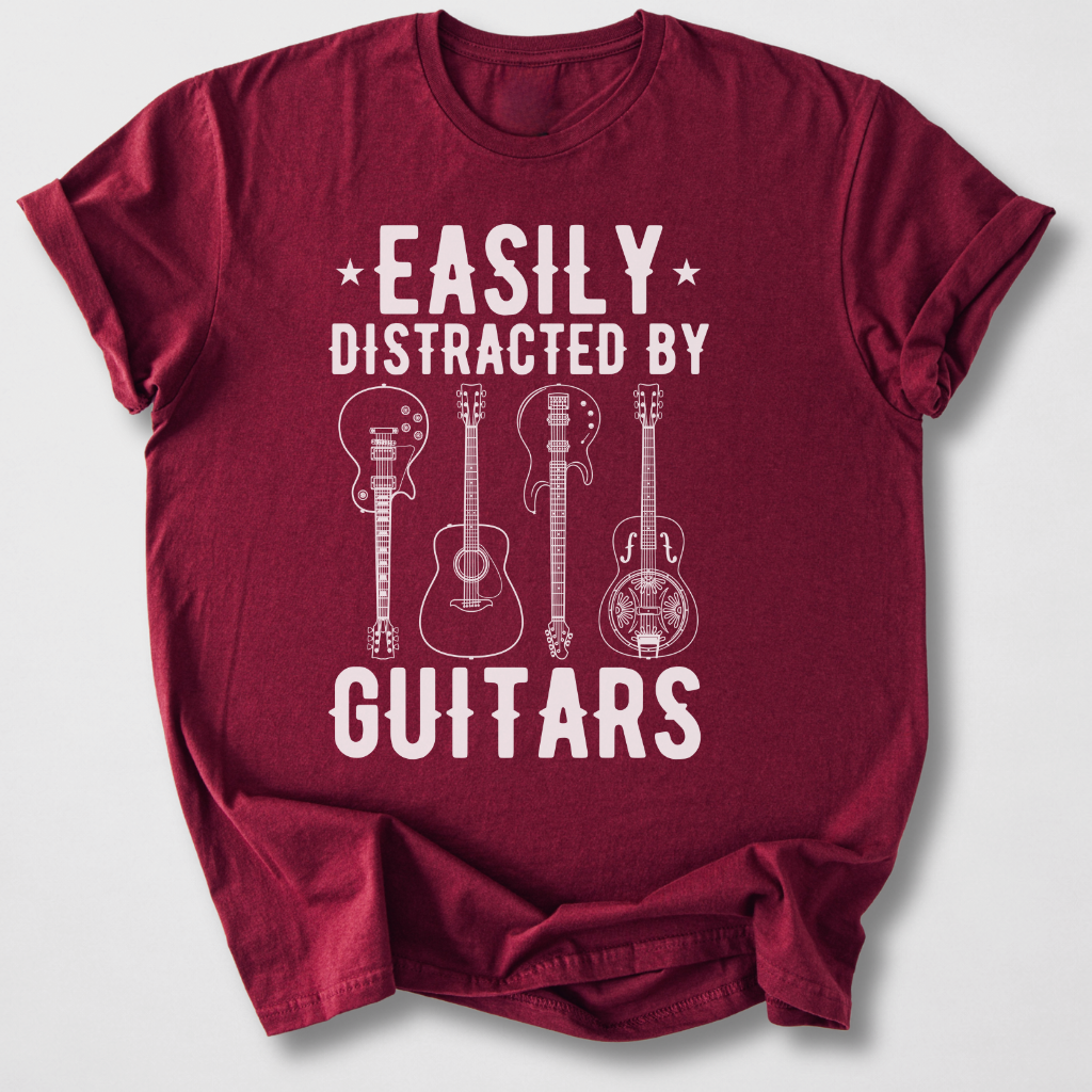 Easily Distracted By Guitars T-Shirt