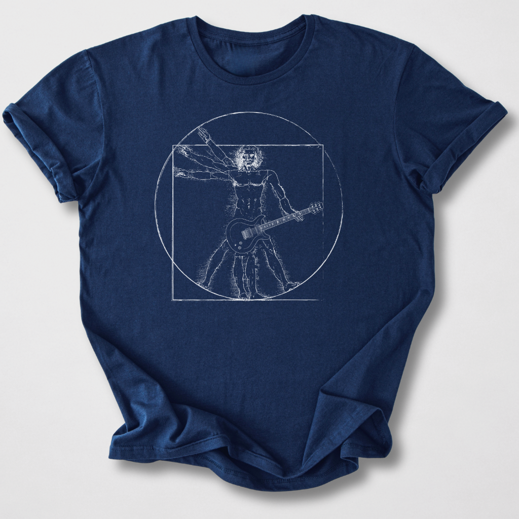 Vitruvian Guitar Man T-Shirt