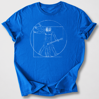 Vitruvian Guitar Man T-Shirt