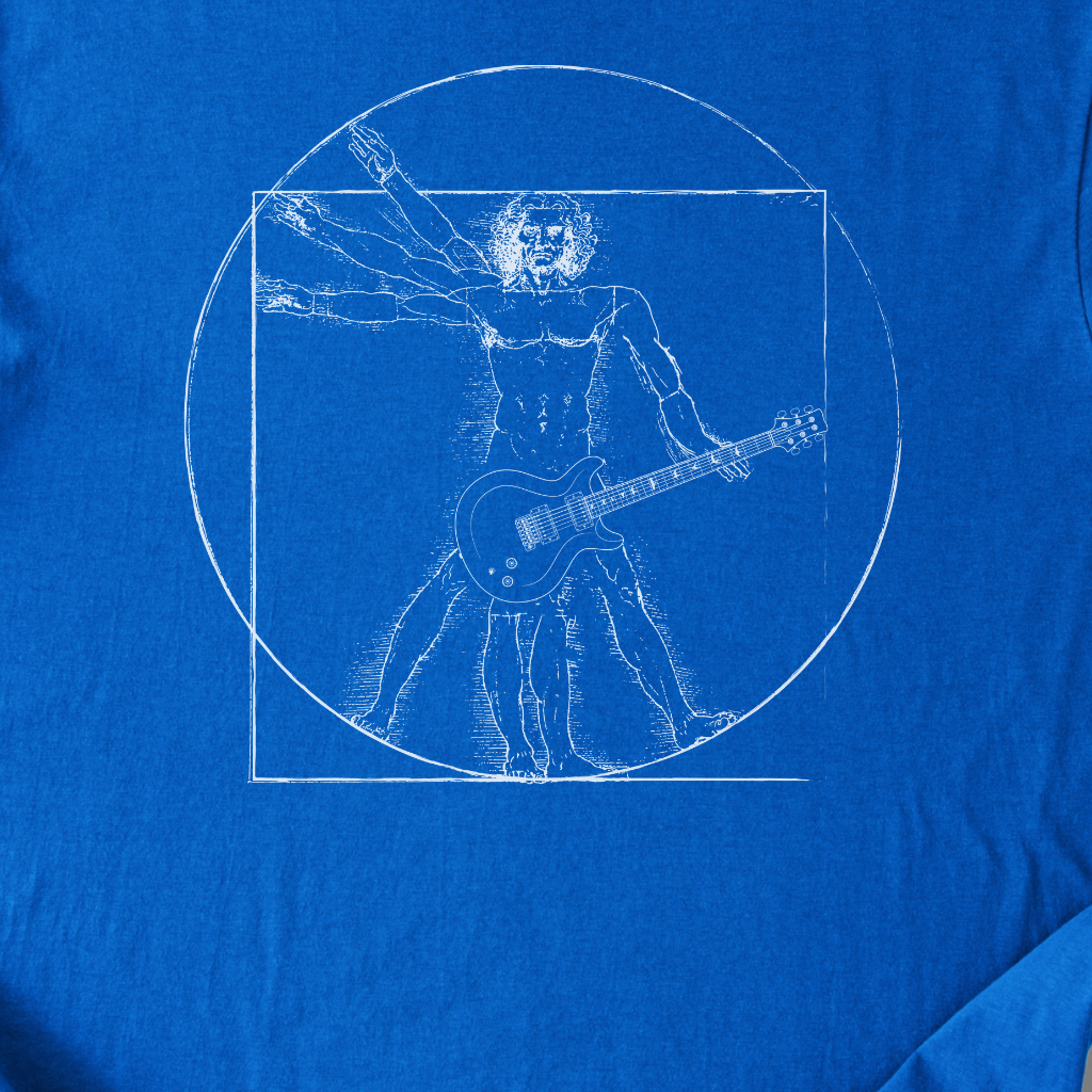 Vitruvian Guitar Man T-Shirt