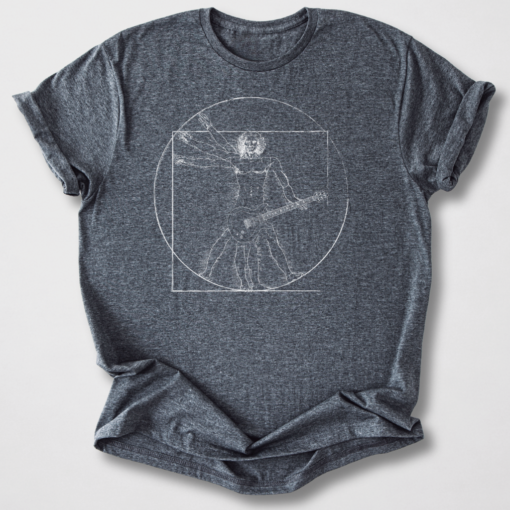 Vitruvian Guitar Man T-Shirt