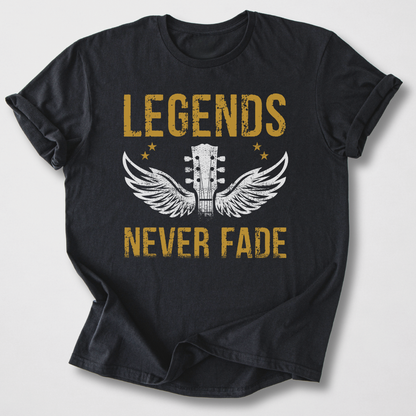 Legends Never Fade Guitar T-Shirt