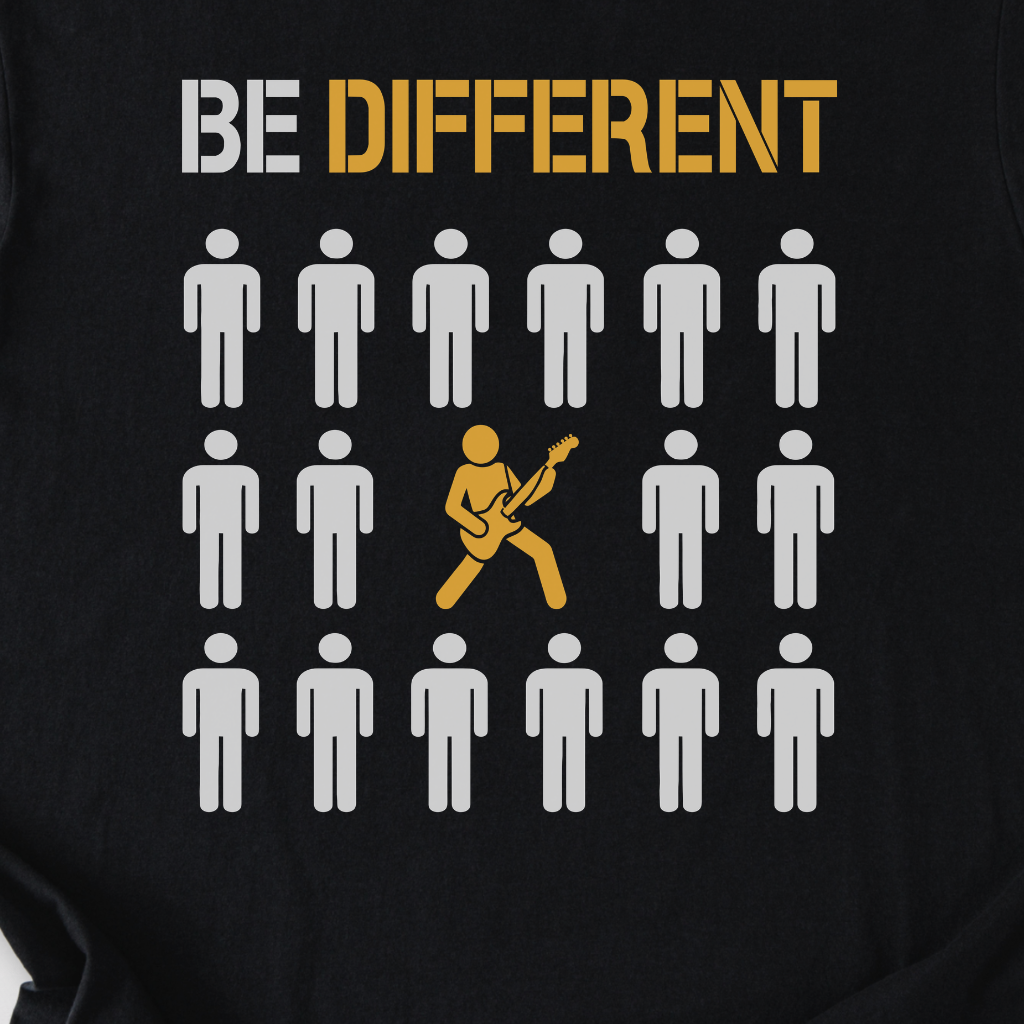 Be Different Guitar T-Shirt