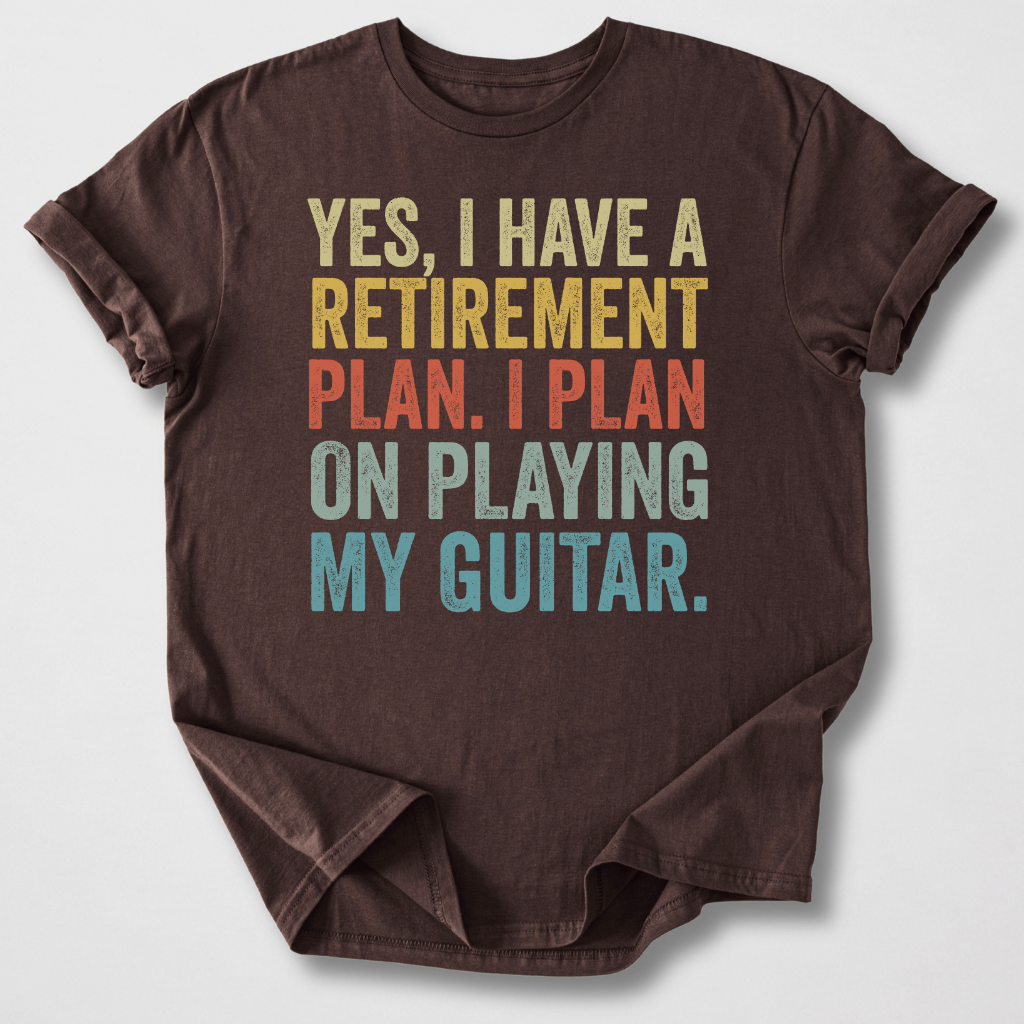 Retirement Plan Guitar T-Shirt