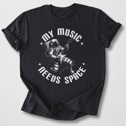 My Music Needs Space Guitar T-Shirt