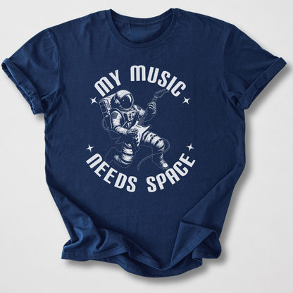 My Music Needs Space Guitar T-Shirt