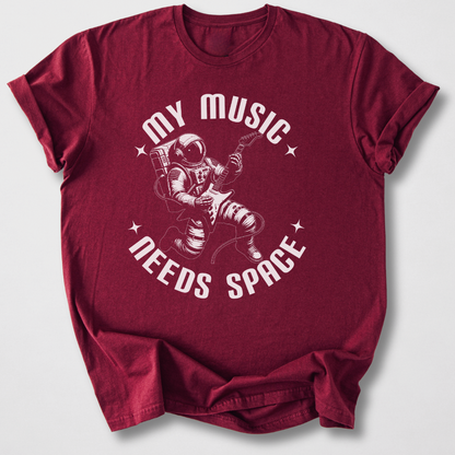 My Music Needs Space Guitar T-Shirt