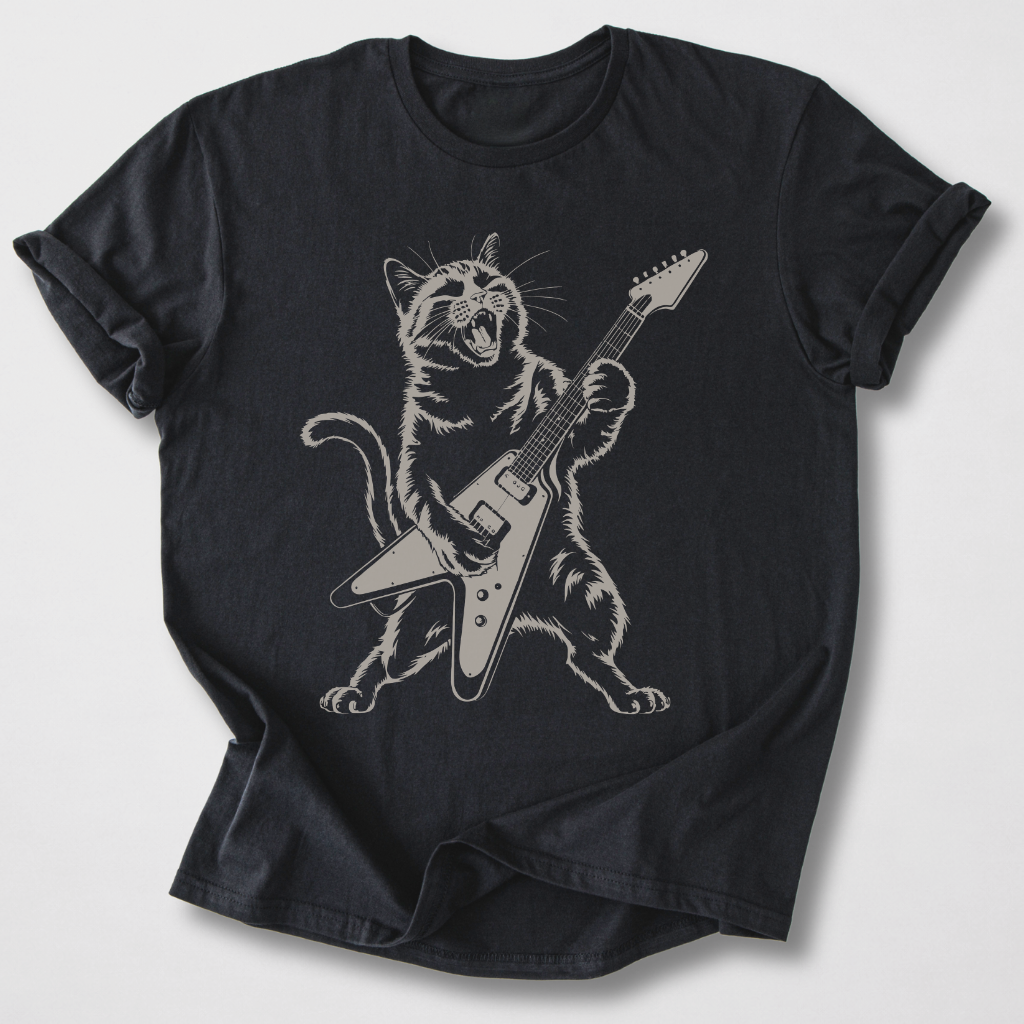 Distortion Kitty Guitar T-Shirt