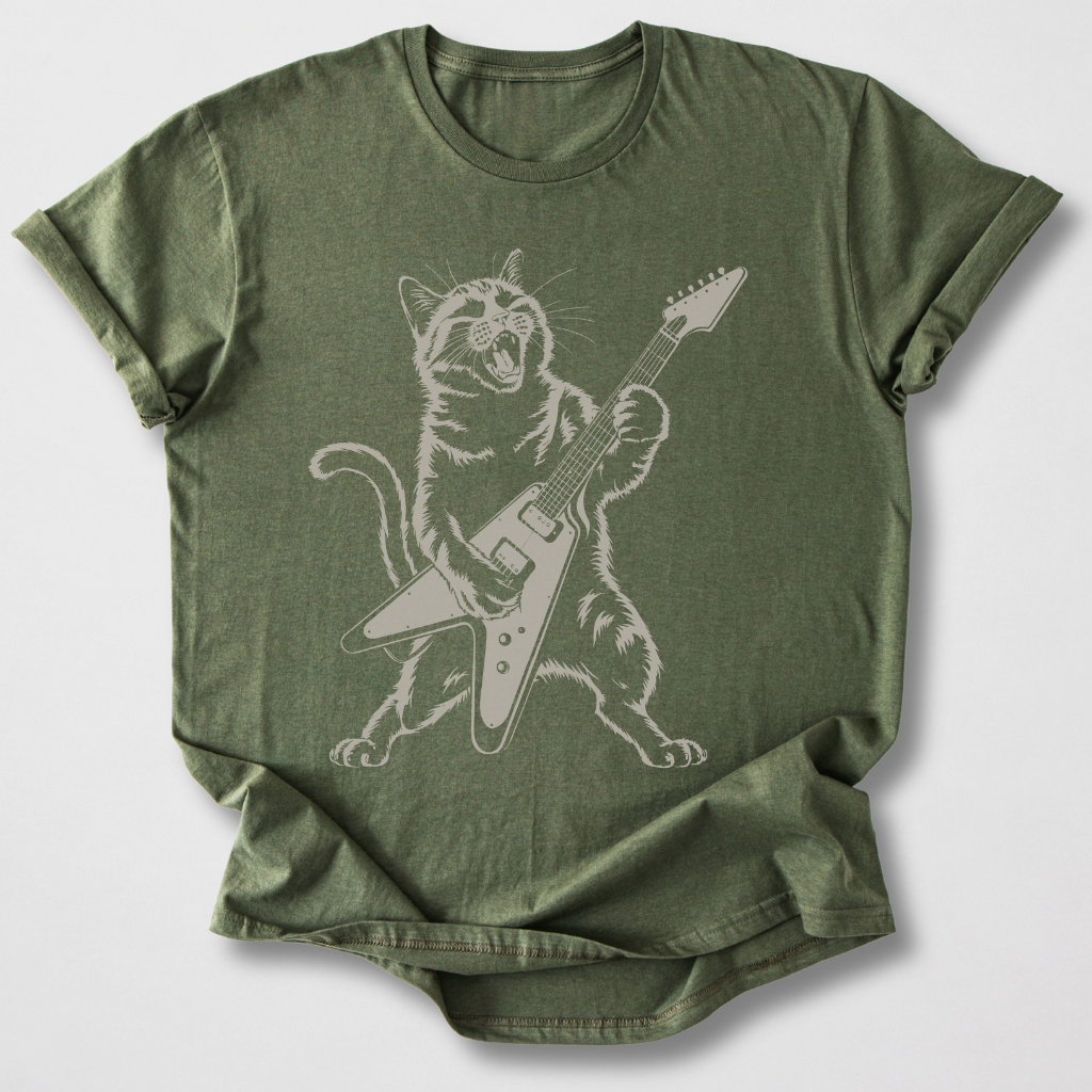 Distortion Kitty Guitar T-Shirt