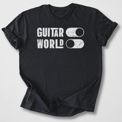 Guitar On World Off T-Shirt