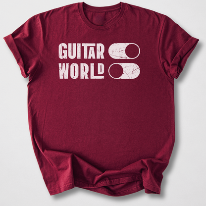 Guitar On World Off T-Shirt