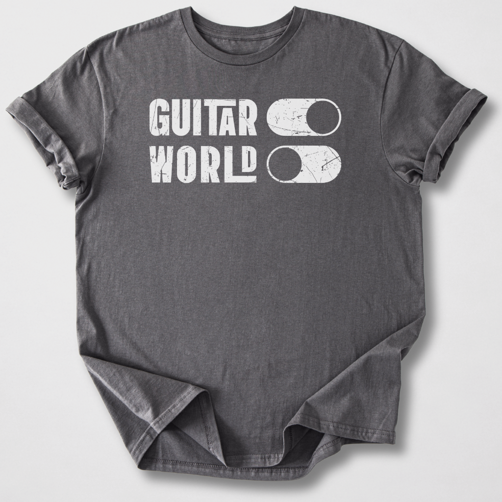 Guitar On World Off T-Shirt