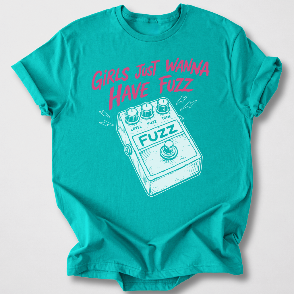 Girls Wanna Have Fuzz Guitar T-Shirt