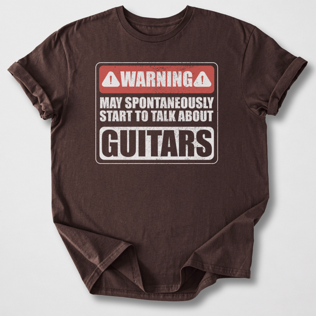 Warning May Talk About Guitars T-Shirt