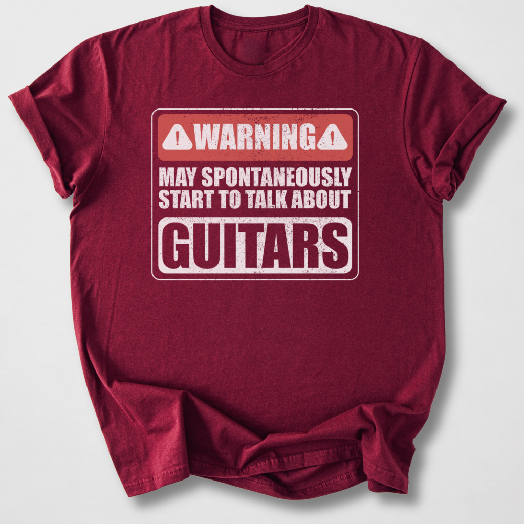 Warning May Talk About Guitars T-Shirt