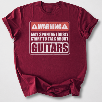 Warning May Talk About Guitars T-Shirt