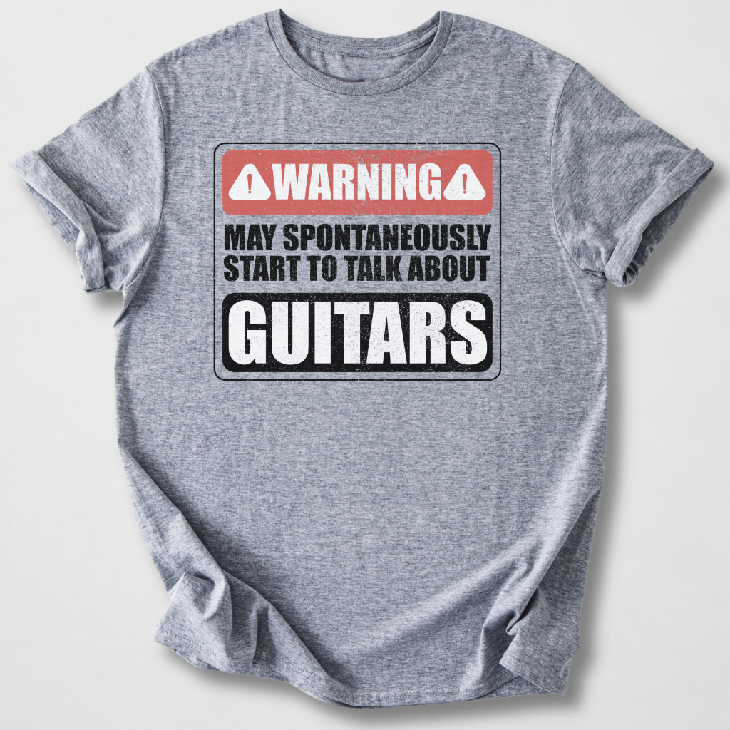 Warning May Talk About Guitars T-Shirt