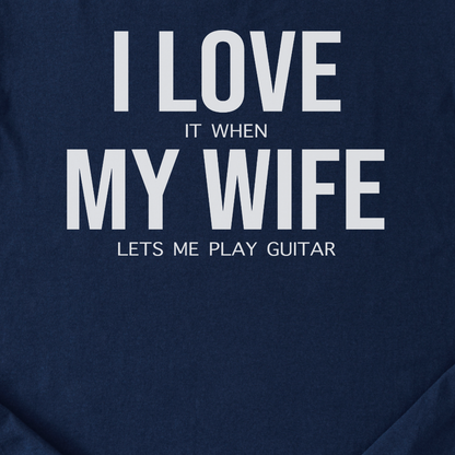 I Love My Wife Guitar T-Shirt