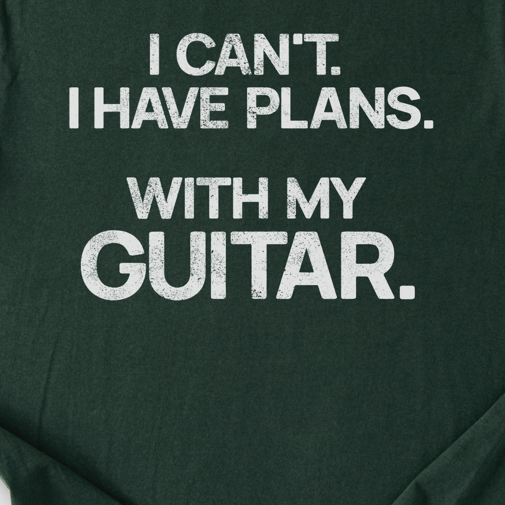 I Have Plans Guitar T-Shirt