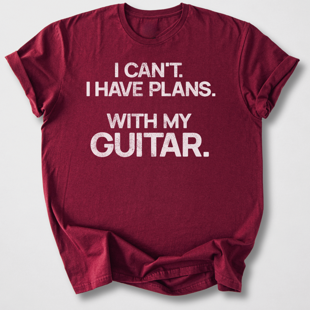 I Have Plans Guitar T-Shirt