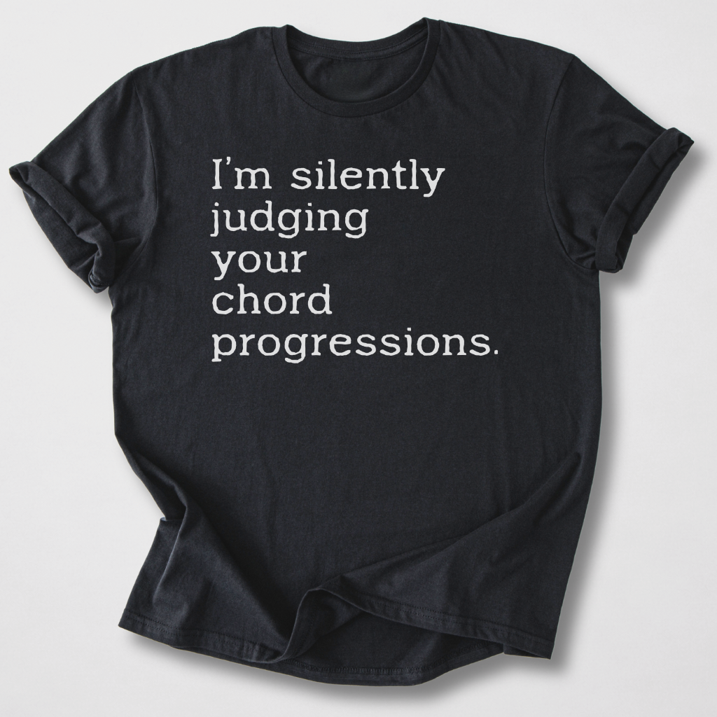 Silently Judging Guitar T-Shirt